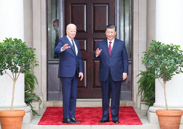 习近平同美国总统拜登举行中美元首会晤1 习近平同美国总统拜登举行中美元首会晤1