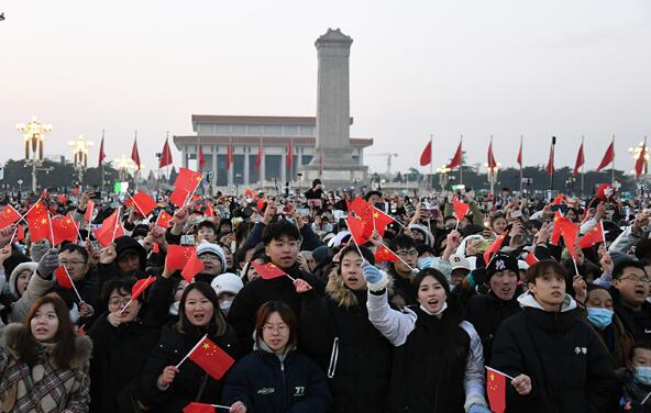 天安门广场举行元旦升旗仪式5 天安门广场举行元旦升旗仪式5