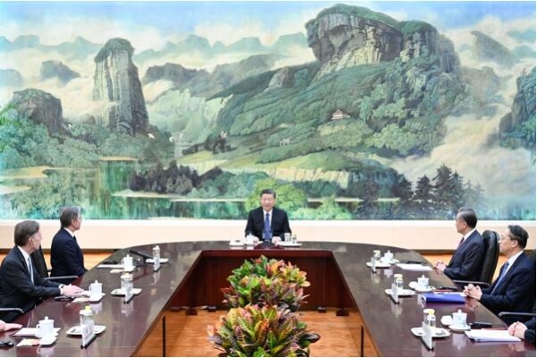 习近平会见美国国务卿布林肯3 习近平会见美国国务卿布林肯3