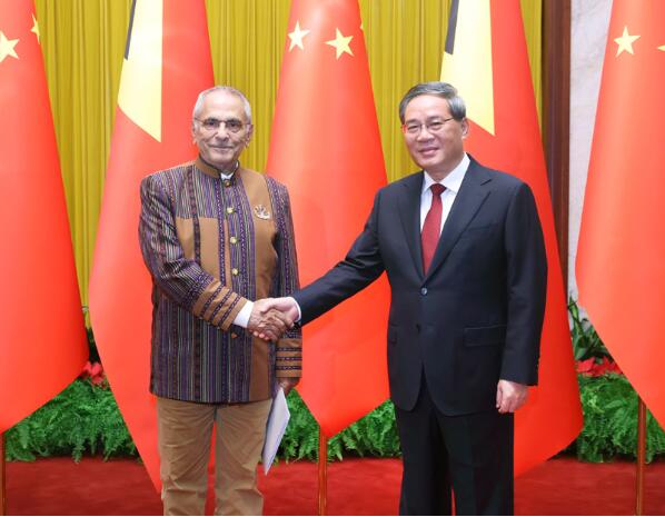 李强会见东帝汶总统奥尔塔