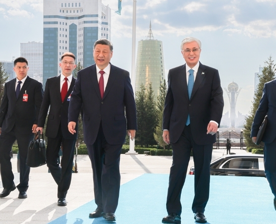 习近平同哈萨克斯坦总统托卡耶夫会谈5 习近平同哈萨克斯坦总统托卡耶夫会谈5
