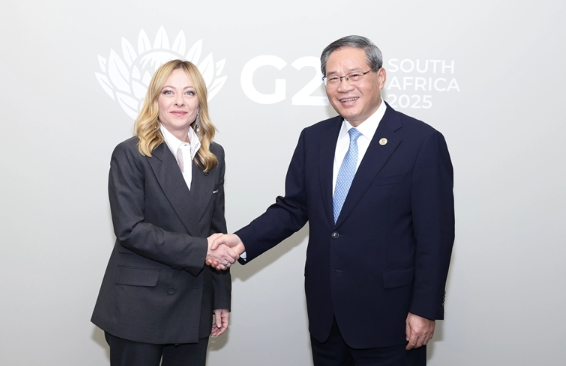 李强会见意大利总理梅洛尼 李强会见意大利总理梅洛尼